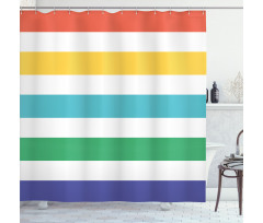 Rainbow Kids Pattern Shower Curtain