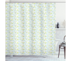 Ivy Branch and Flowers Shower Curtain