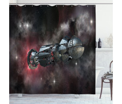 Galactic Time Travel Shower Curtain