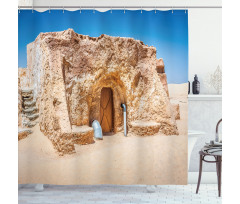 Empty Tunisia Film Set Shower Curtain