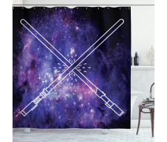 Outer Space Fantasy Shower Curtain