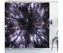 Universe Space Travel Shower Curtain