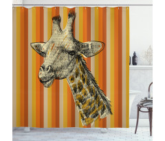 Hipster Animal Shower Curtain