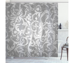 Victorian Leaf Flowers Shower Curtain