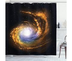 Cosmic Nebula Cloud Shower Curtain