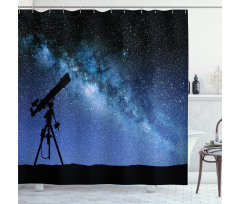 Milky Way Nİght Galaxy Shower Curtain