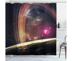 Nabula Dust with Stars Shower Curtain