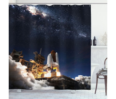 Galaxy Solar Adventure Shower Curtain