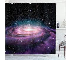Galaxy in Outer Space Shower Curtain