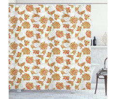 Ottoman Vivid Design Shower Curtain