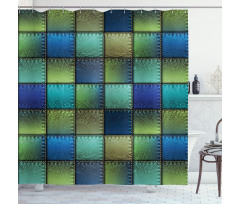 Modern Geometric Bohem Shower Curtain