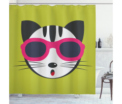 Boho Kitten Shower Curtain
