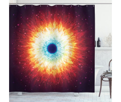 Galaxy with Stars Shower Curtain