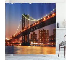 Brooklyn Town River Shower Curtain