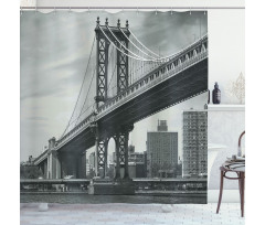 Bridge in New York City Shower Curtain