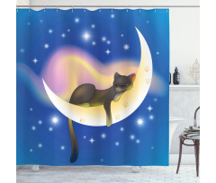Baby Kids Cat Shower Curtain