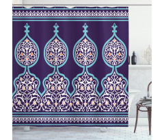 Mystic Oriental Design Shower Curtain