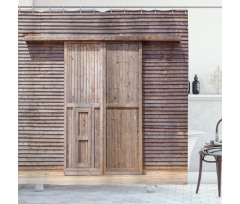 Old Wooden Timber Shower Curtain