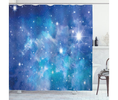 Planet Star Clusters Shower Curtain