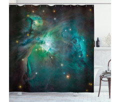 Nebula Star Dust Cloud Shower Curtain