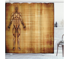 Human Body Style Shower Curtain