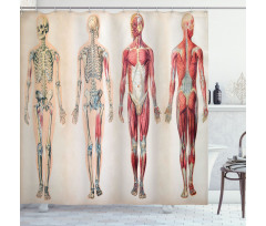 Anatomy Human Body Shower Curtain