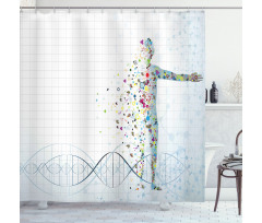 Psychedelic Human Shower Curtain