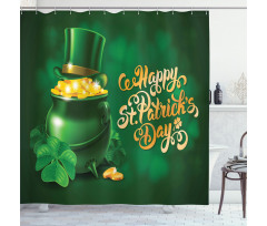 Irish Pot of Gold Shower Curtain