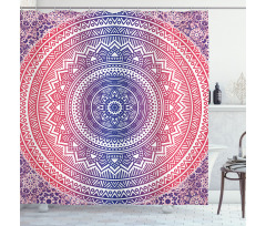 Ombre Mandala Shower Curtain