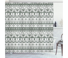 Aztec Patterns Shower Curtain