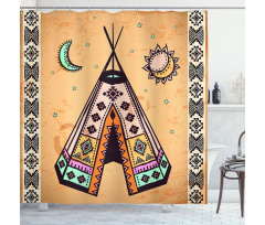 Native Bohemian Signs Shower Curtain