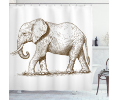 Safari Wild Animals Art Shower Curtain