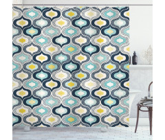 Morrocan Style Dots Art Shower Curtain