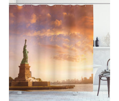 USA New York Scenery Shower Curtain
