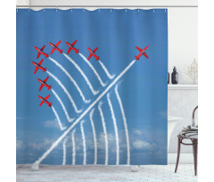 Little Show Planes Shower Curtain