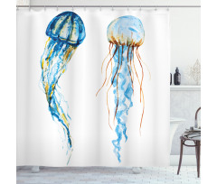 Jellyfish Exotic Sea Shower Curtain