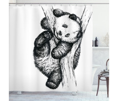 Little Panda Bear Shower Curtain