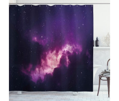 Stars Dark Night Sky Shower Curtain