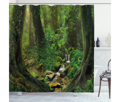 Nepal Jungle Forest Shower Curtain