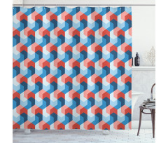 Mosaic Geometric Art Shower Curtain