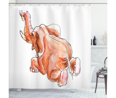 Safari Themed Shower Curtain