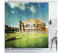 Italian Sunset Rome Shower Curtain