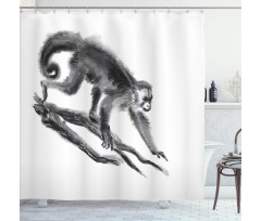 Exotic Jungle Monkey Shower Curtain