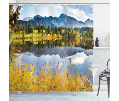 Country Scene and Lake Shower Curtain