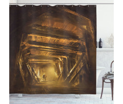 Mystic Adventure Print Shower Curtain