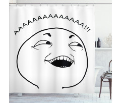 Happy Boy Meme Emojis Shower Curtain