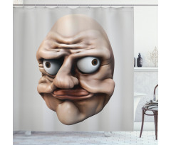 Grumpy Internet Troll Shower Curtain