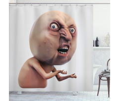 Why You No Troll Meme Shower Curtain