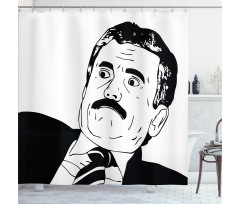 Reaction Human Comics Shower Curtain