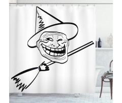 Spooky Halloween Spirit Shower Curtain